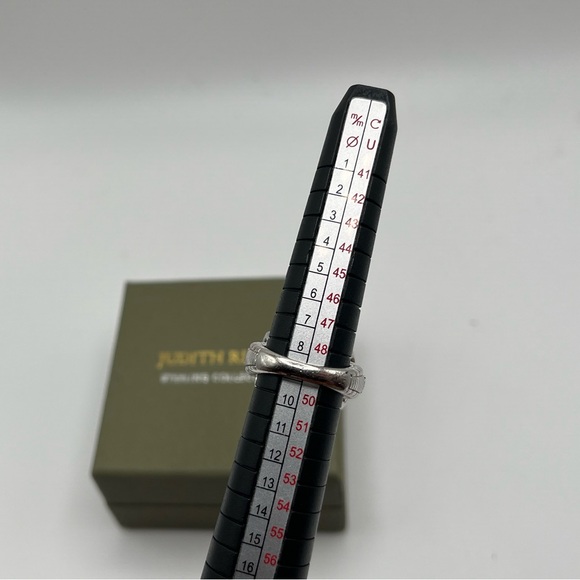 Judith Ripka Sterling Diamonique Rose Quartz Doublet Ring Size 5 - Picture 6 of 10